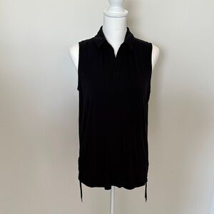 Belyn Key Black Sleeveless Tank Top
